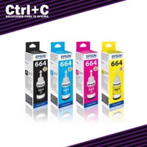 Tintas EPSON T664 70ml Originales Precio p/color