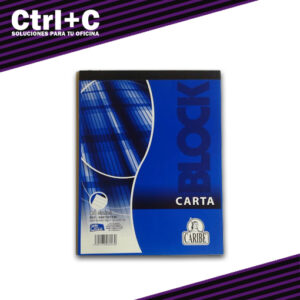 Block encolado carta Caribe 50 hojas