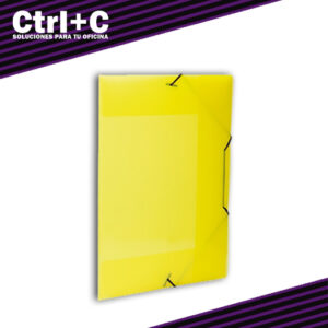 Carpeta plástica con cordel