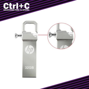 PENDRIVE HP 32GB CROMADO CON GANCHO
