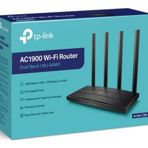 ROUTER TP LINK ARCHER C80 AC1900 4 ANTENAS MU-MIMO