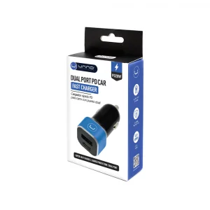 CARGADOR RAPIDO PARA CARRO CON 2 USB Y TIPO C PUERTOS USB UNNO TEKNO