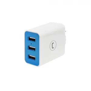 CARGADOR RAPIDO DE PARED CON 3 PUERTOS USB UNNO TEKNO
